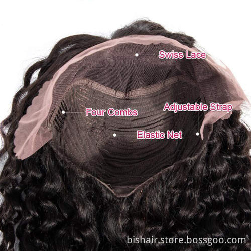Wholesale Raw Brazilian Virgin Hair HD Lace Frontal Wig Women Body Wig 13x4 Swiss Lace 4/27 Front Closure Human Hair Wig